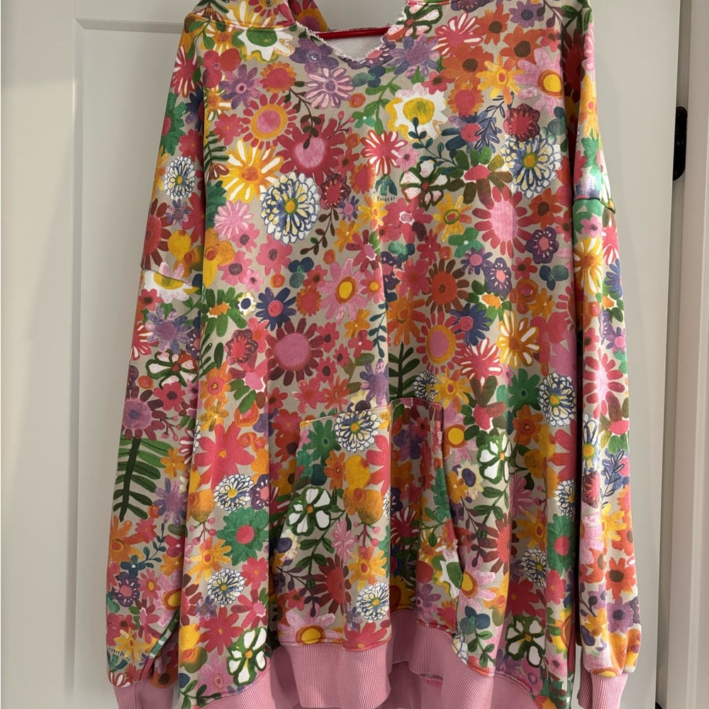 Beautiful Natural Life Floral Multicolor Hoodie